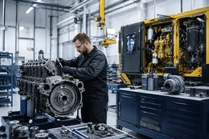 Technician working on a fix